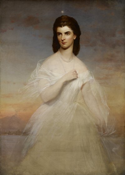 Portrait of Queen Maria Sophia of Naples by Franz Xaver Winterhalter